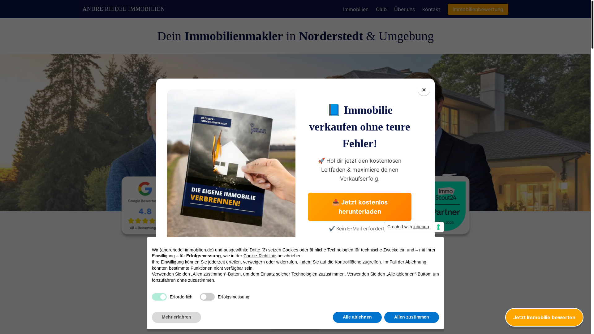 website screenshot of https://andreriedel-immobilien.pages.dev/