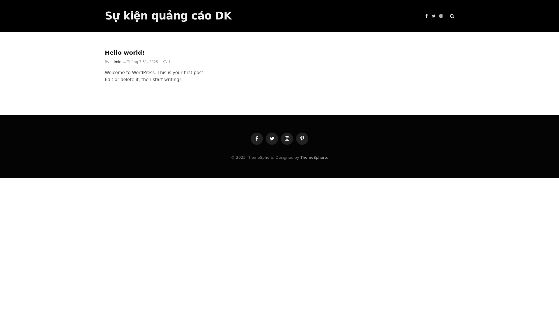 website screenshot of https://dksukienquangcao.vn/