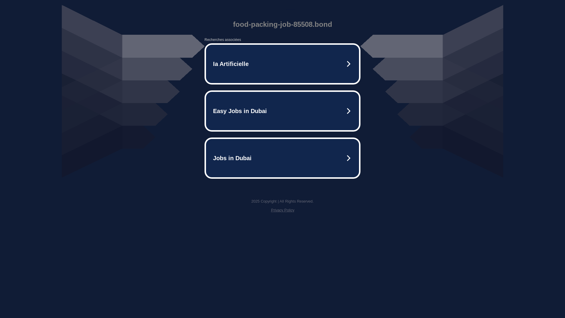 website screenshot of https://food-packing-job-85508.bond/
