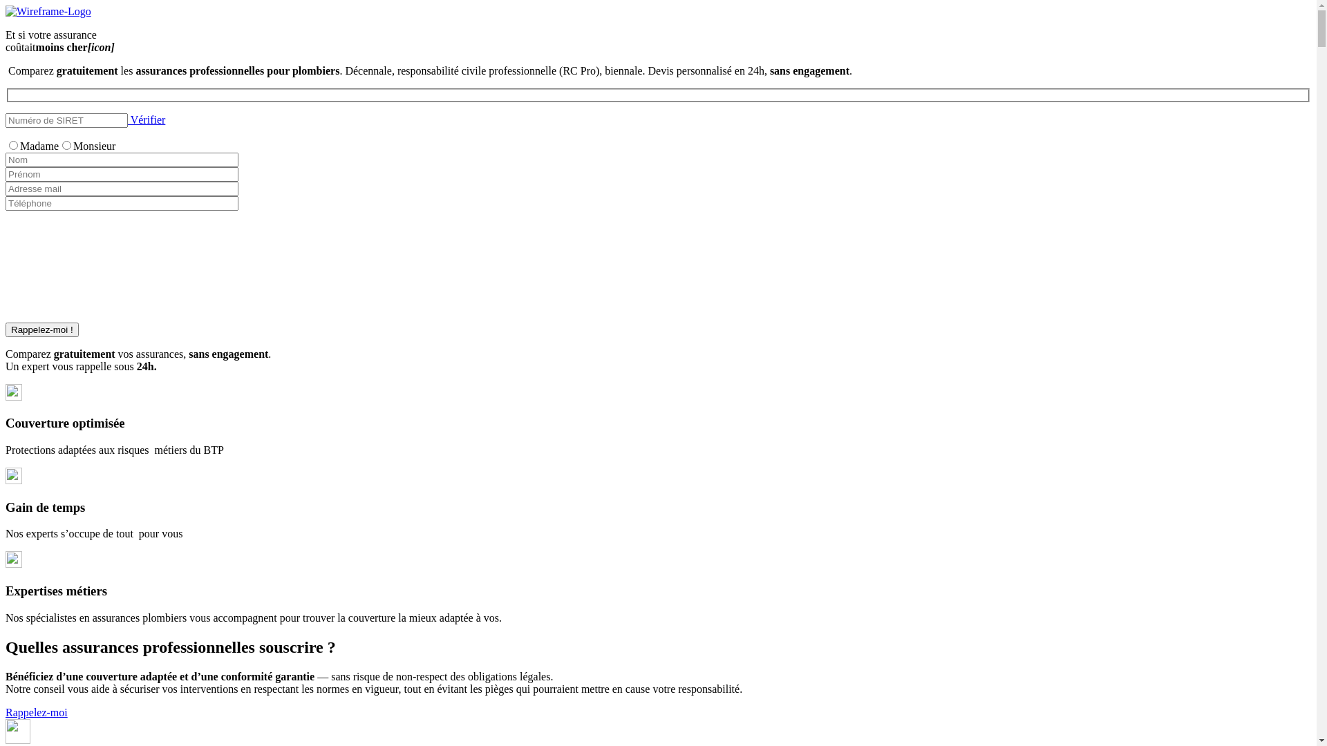 website screenshot of https://assurance-plombier.fr/