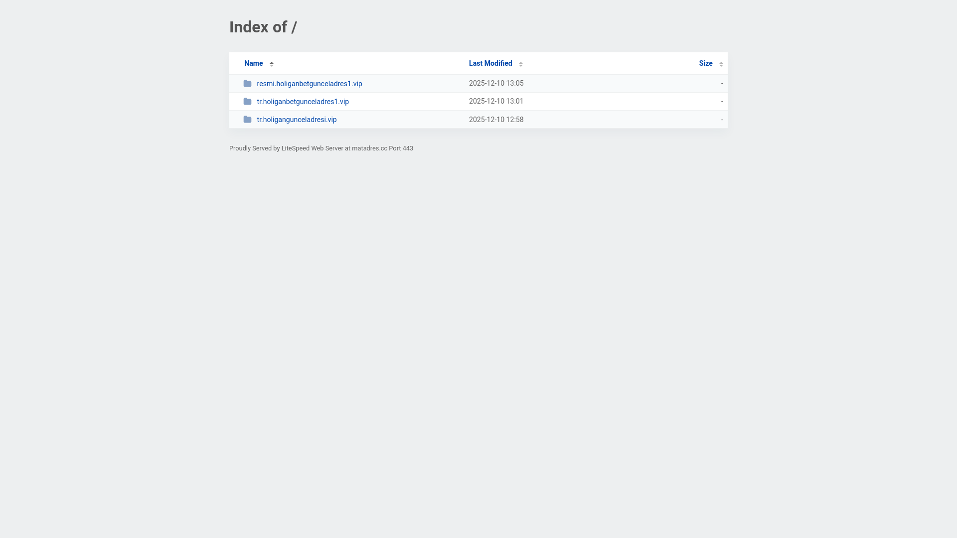 website screenshot of https://matadres.cc/