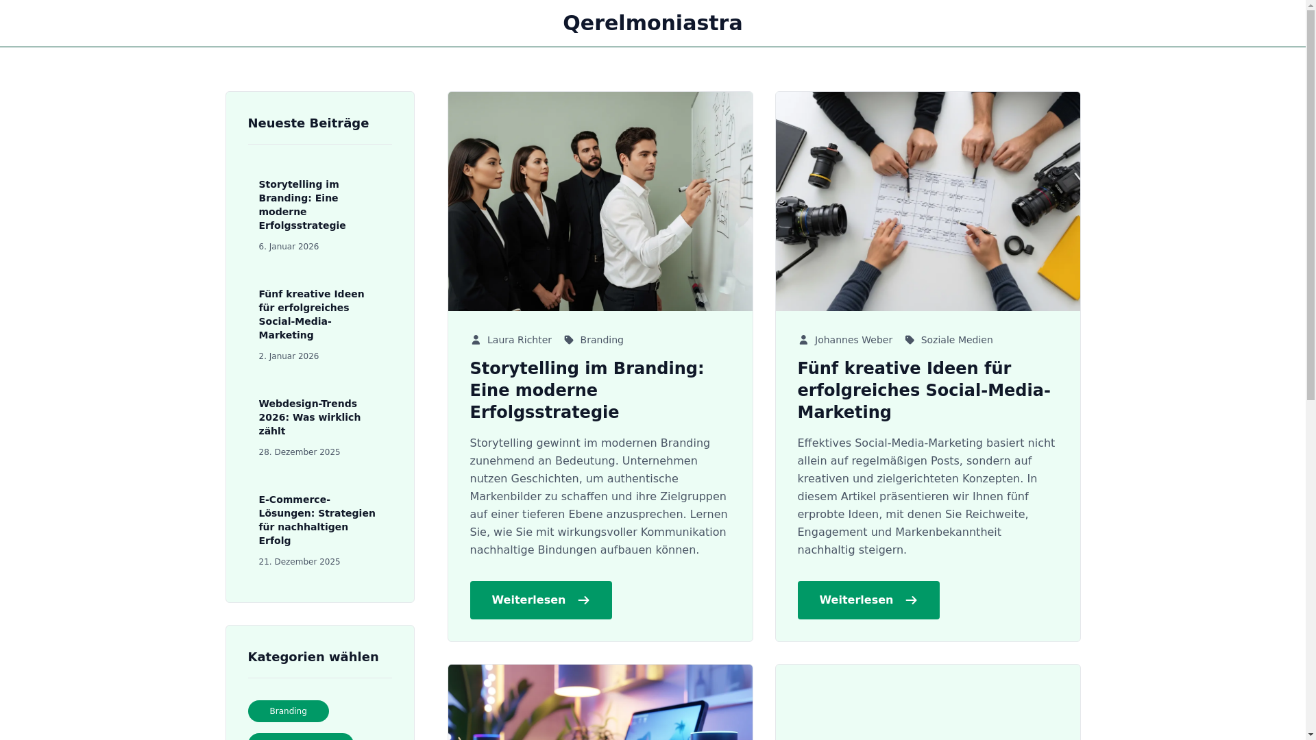 website screenshot of https://qerelmoniastra.com/