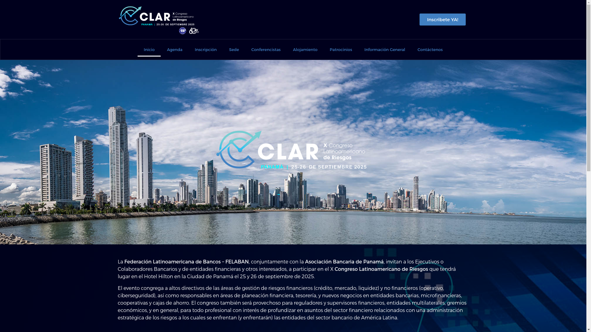 website screenshot of https://www.clarpanama2025.com/