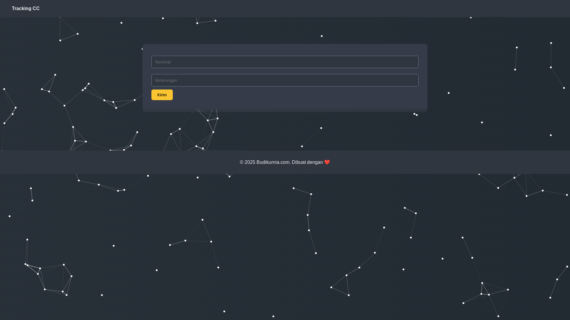 website screenshot of https://tracking-cc.pages.dev/