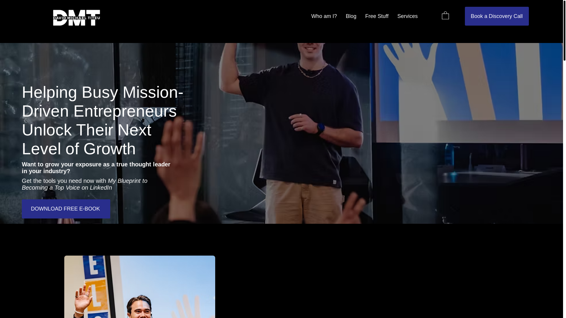 website screenshot of https://davidtiteu.com/