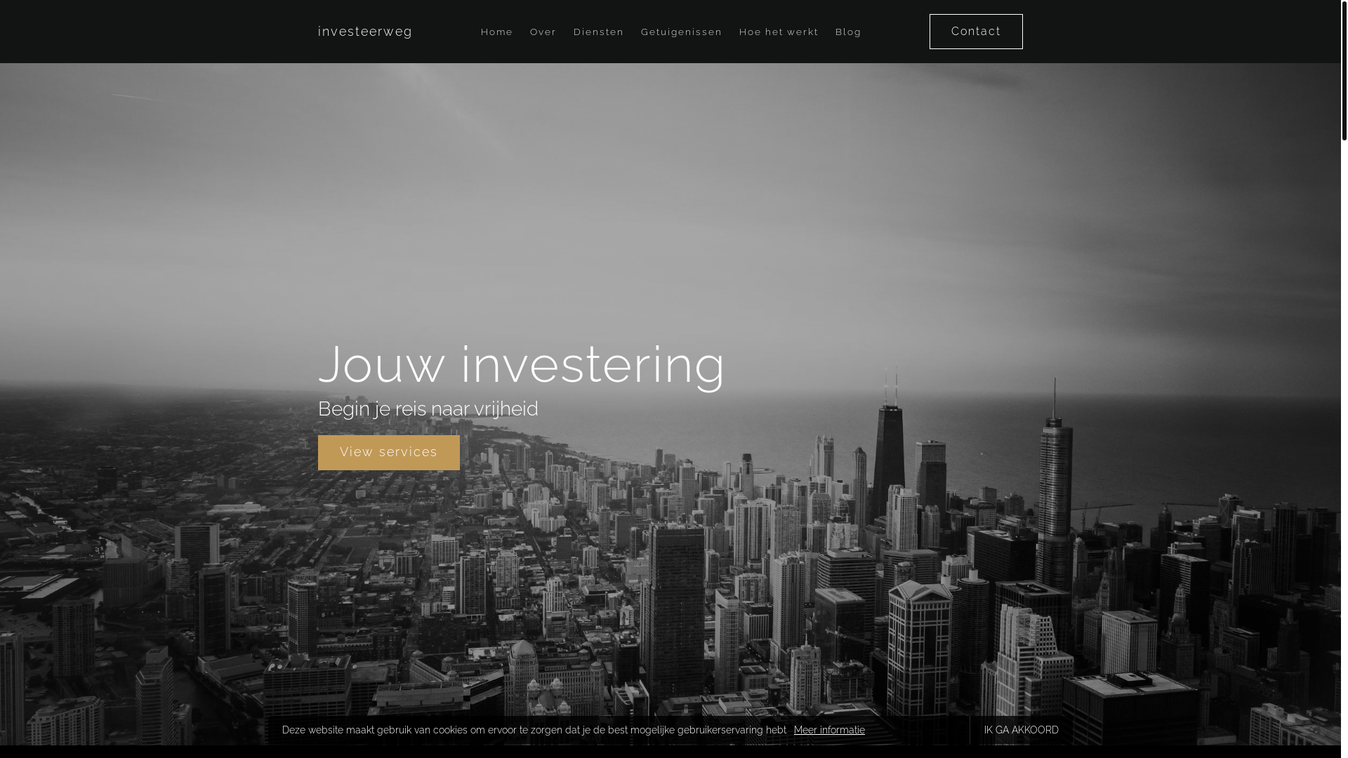 website screenshot of https://investeerweg.com/