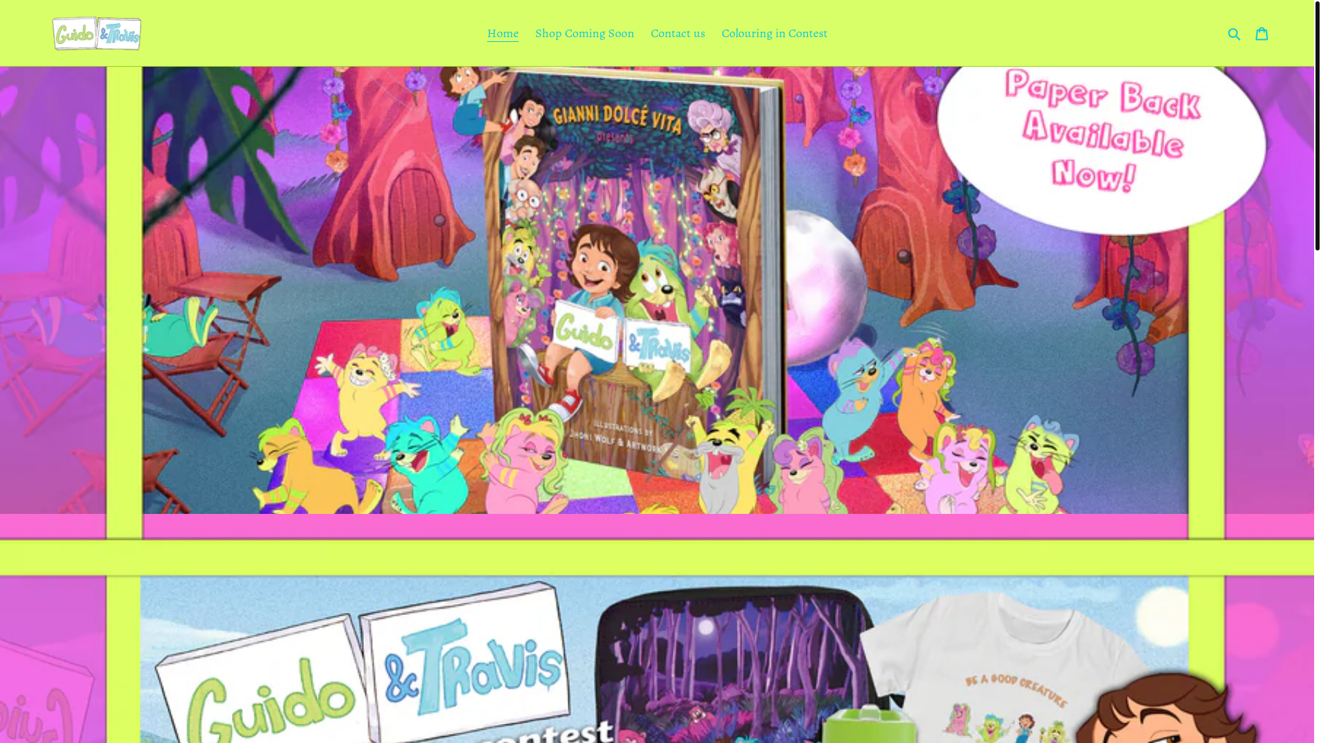 website screenshot of https://oogaboogabooks.com/