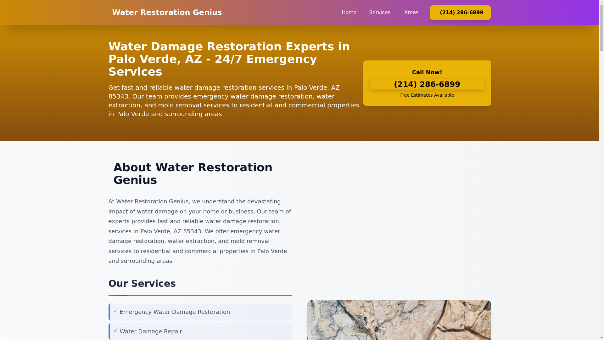 website screenshot of https://water-damage-restoration-palo-verde.pages.dev/