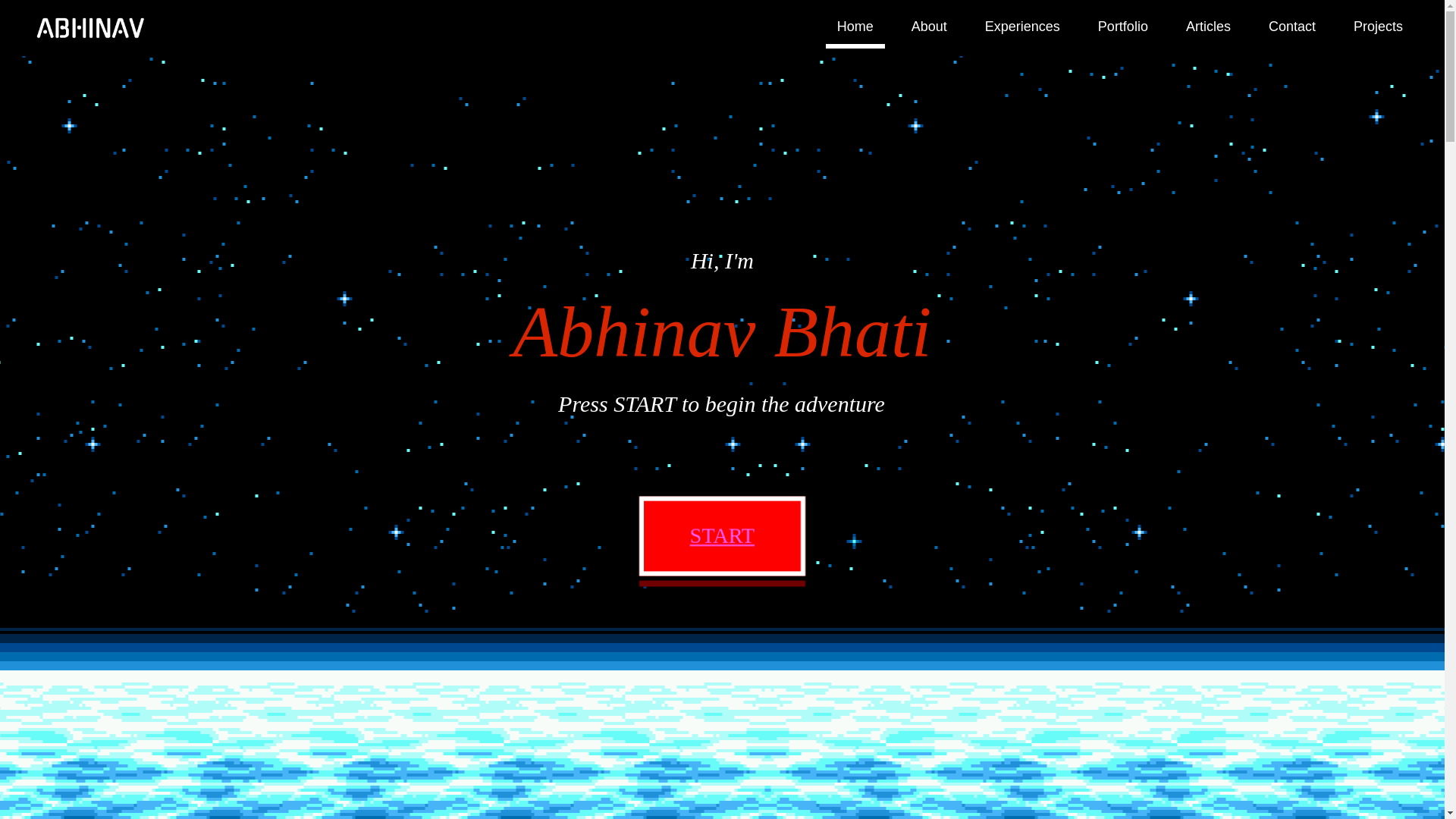 website screenshot of https://abhinavbhati.com/