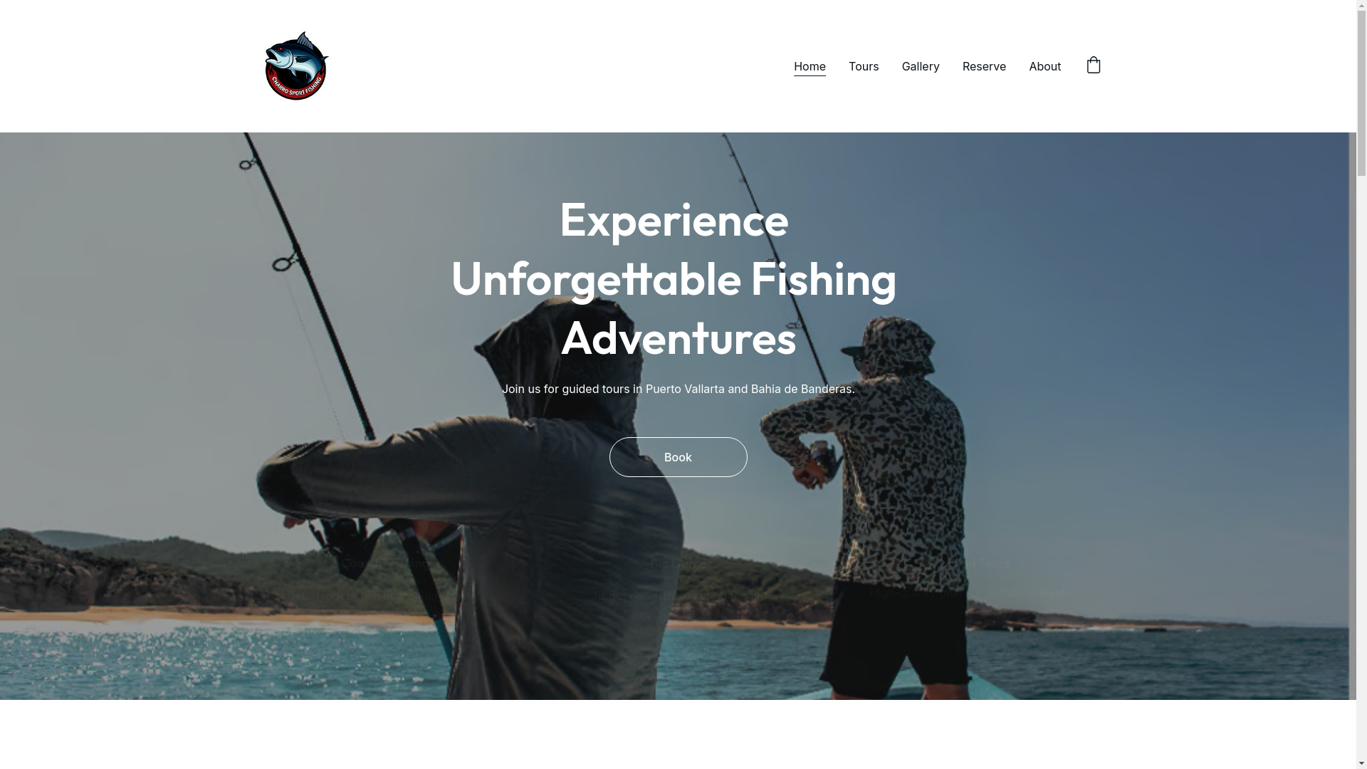 website screenshot of https://charrosportfishing.com/