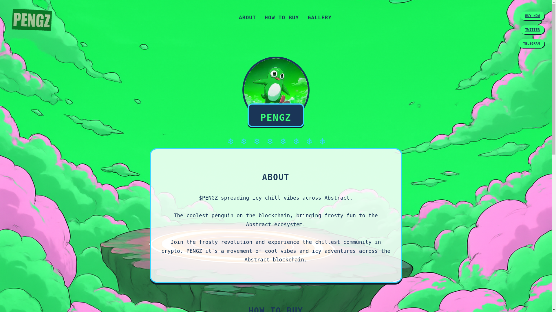 website screenshot of https://pengzabstract.xyz/