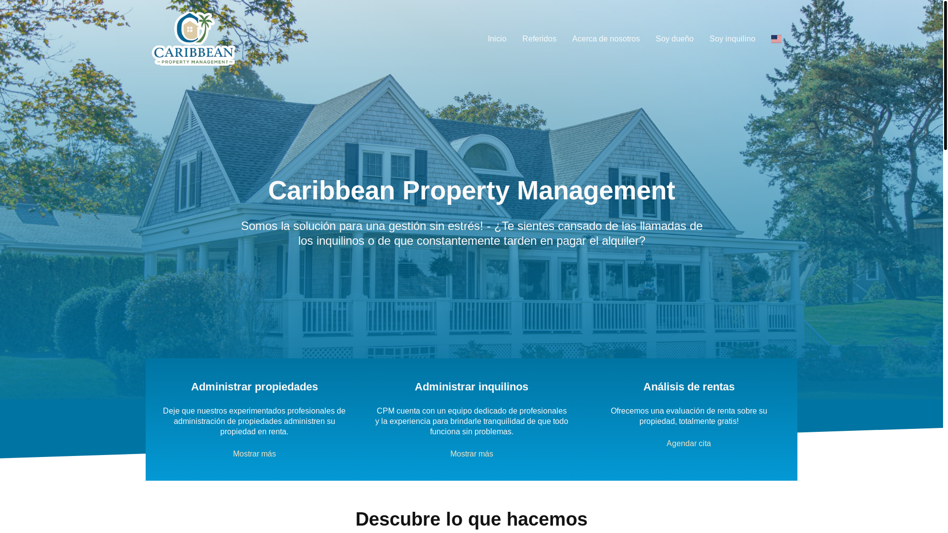 website screenshot of https://caribbeanpms.com/