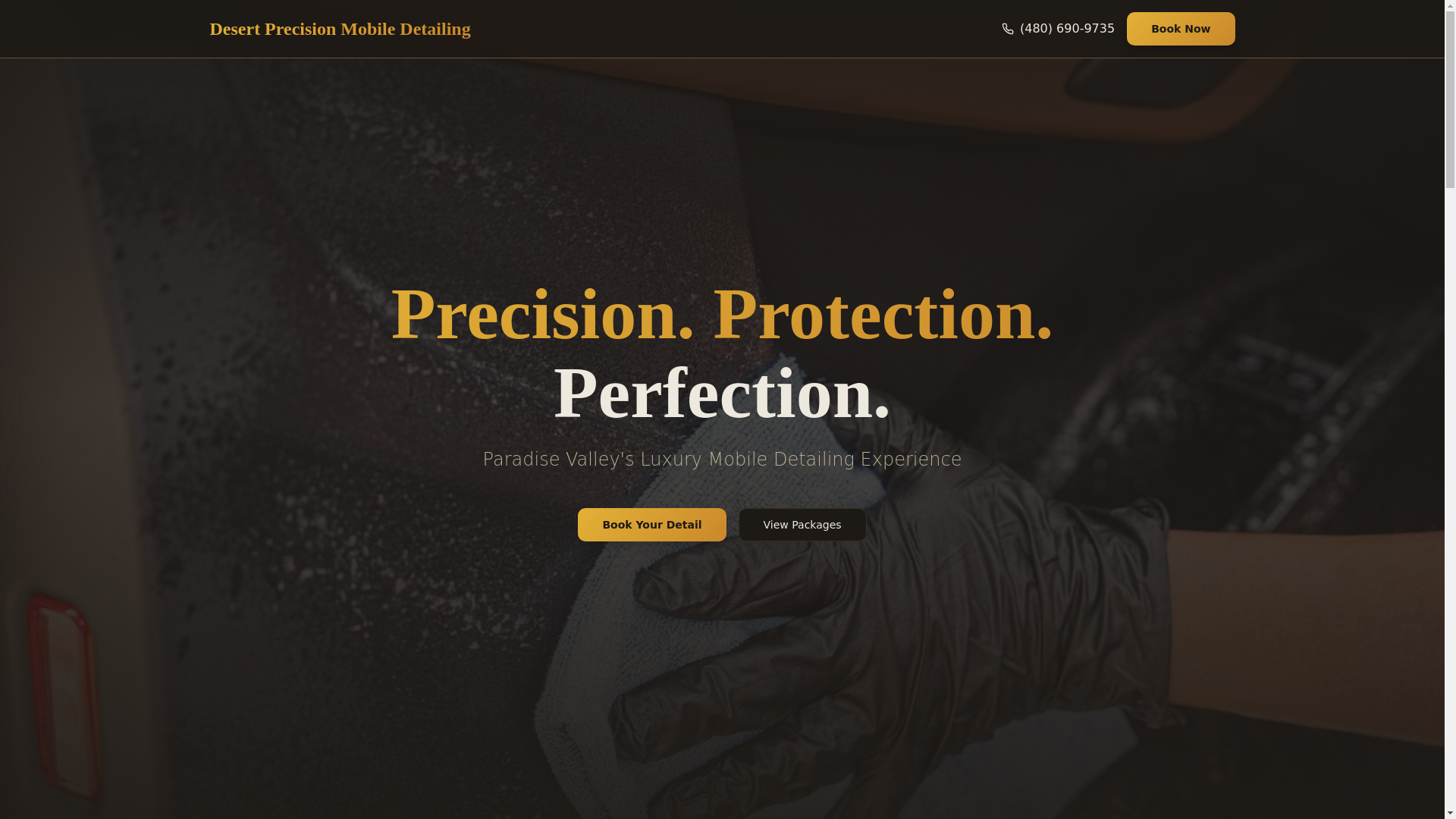 website screenshot of https://desertprecisiondetails.site/