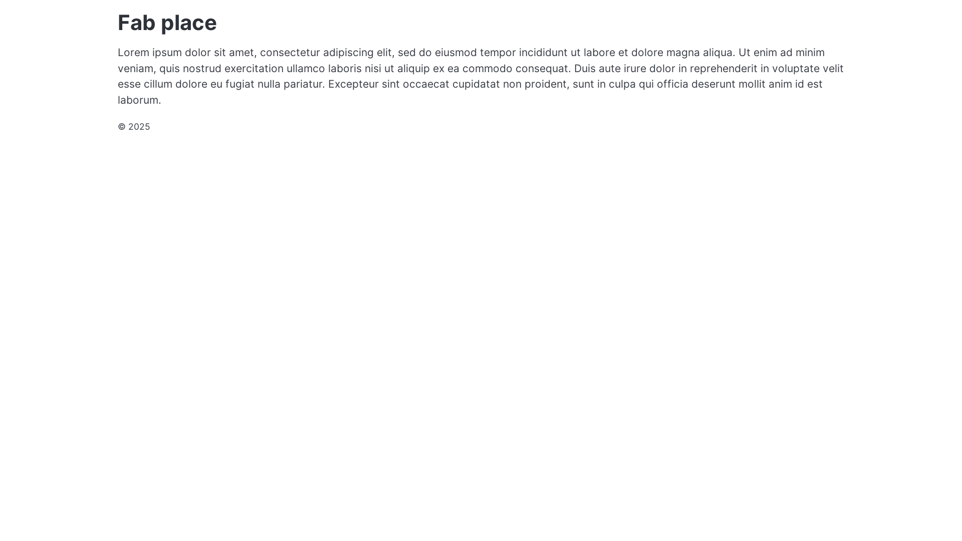 website screenshot of https://fab-place.pages.dev/
