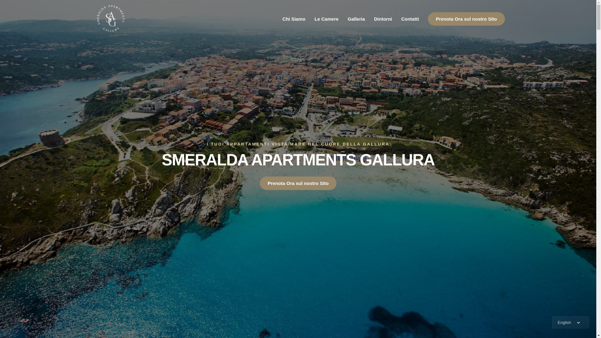 website screenshot of https://smeraldapartmentsgallura.it/