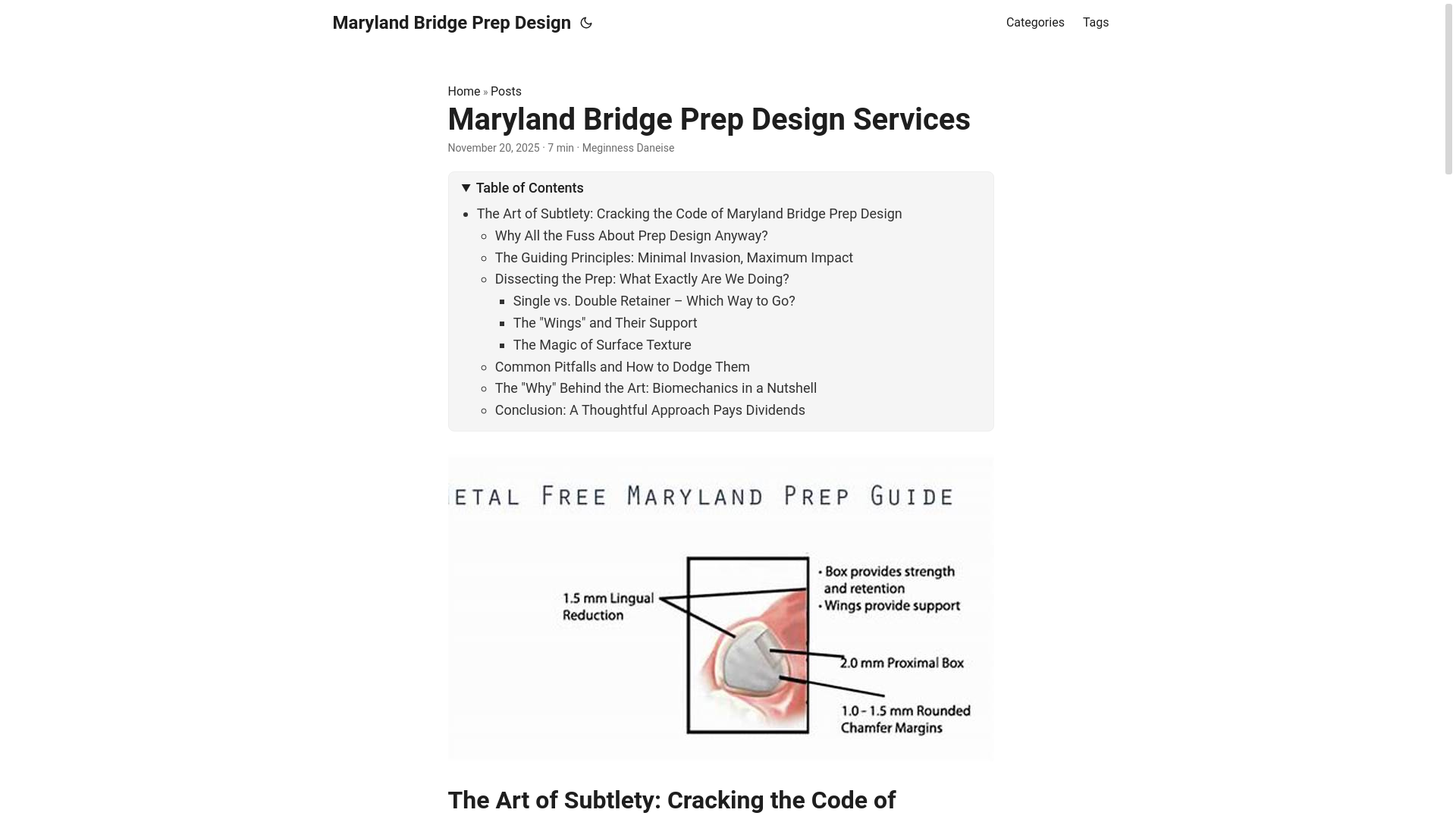 website screenshot of https://marylandbridgeprepdesign.pages.dev/