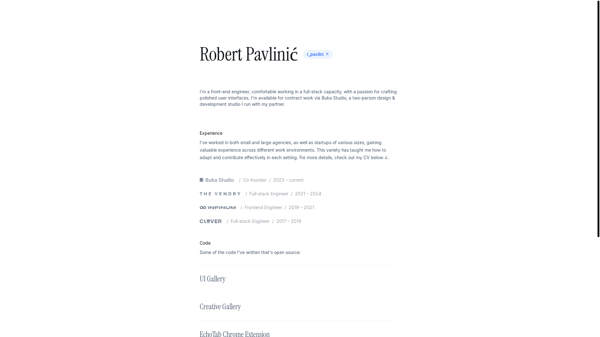 website screenshot of https://www-rpavlini.pages.dev/