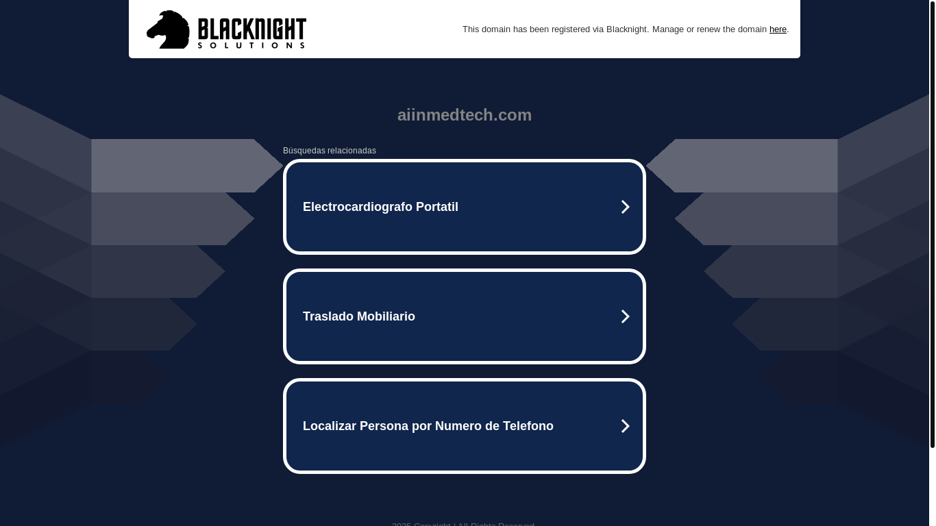 website screenshot of https://aiinmedtech.com/