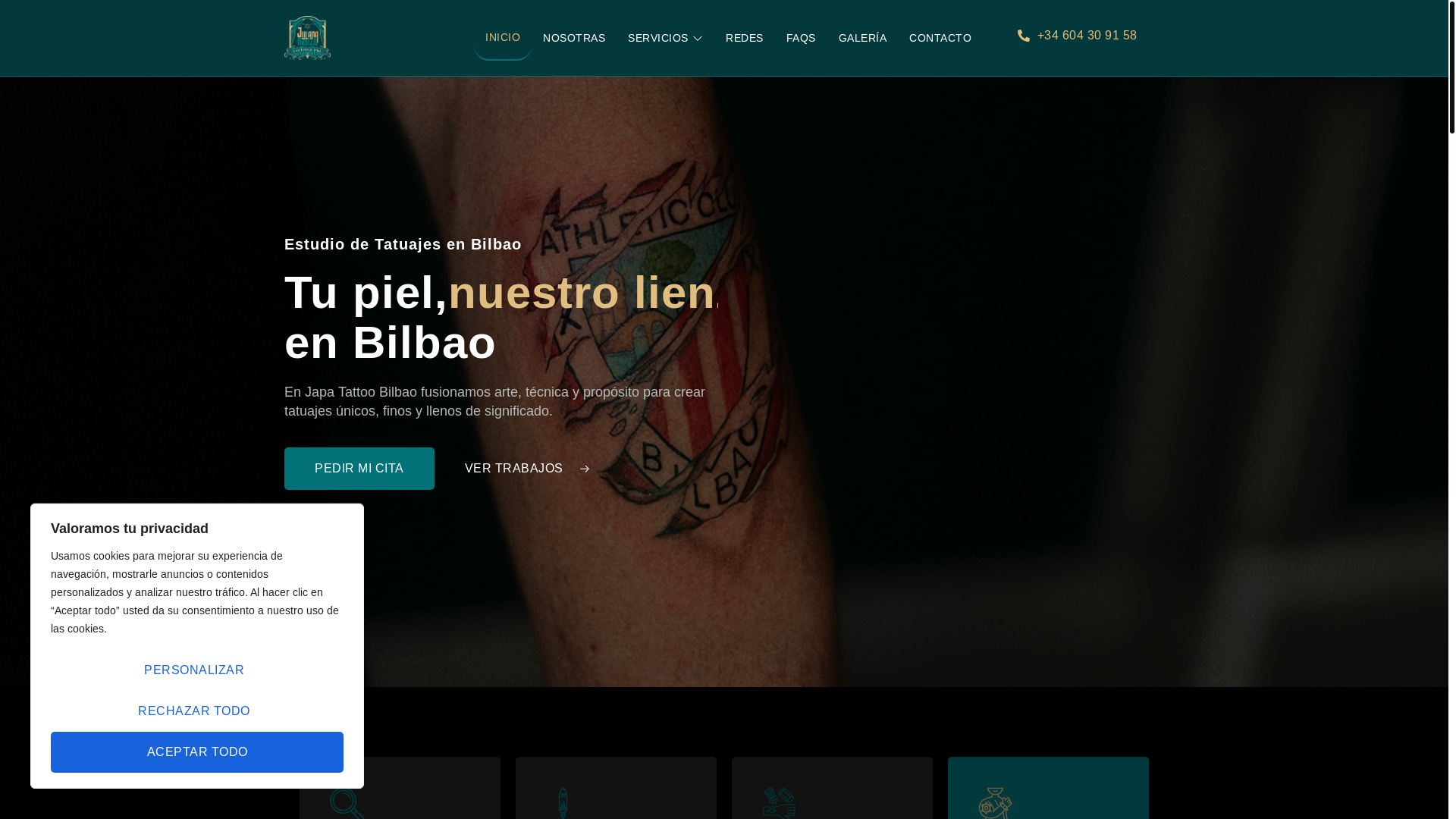 website screenshot of https://japatattoo.com/