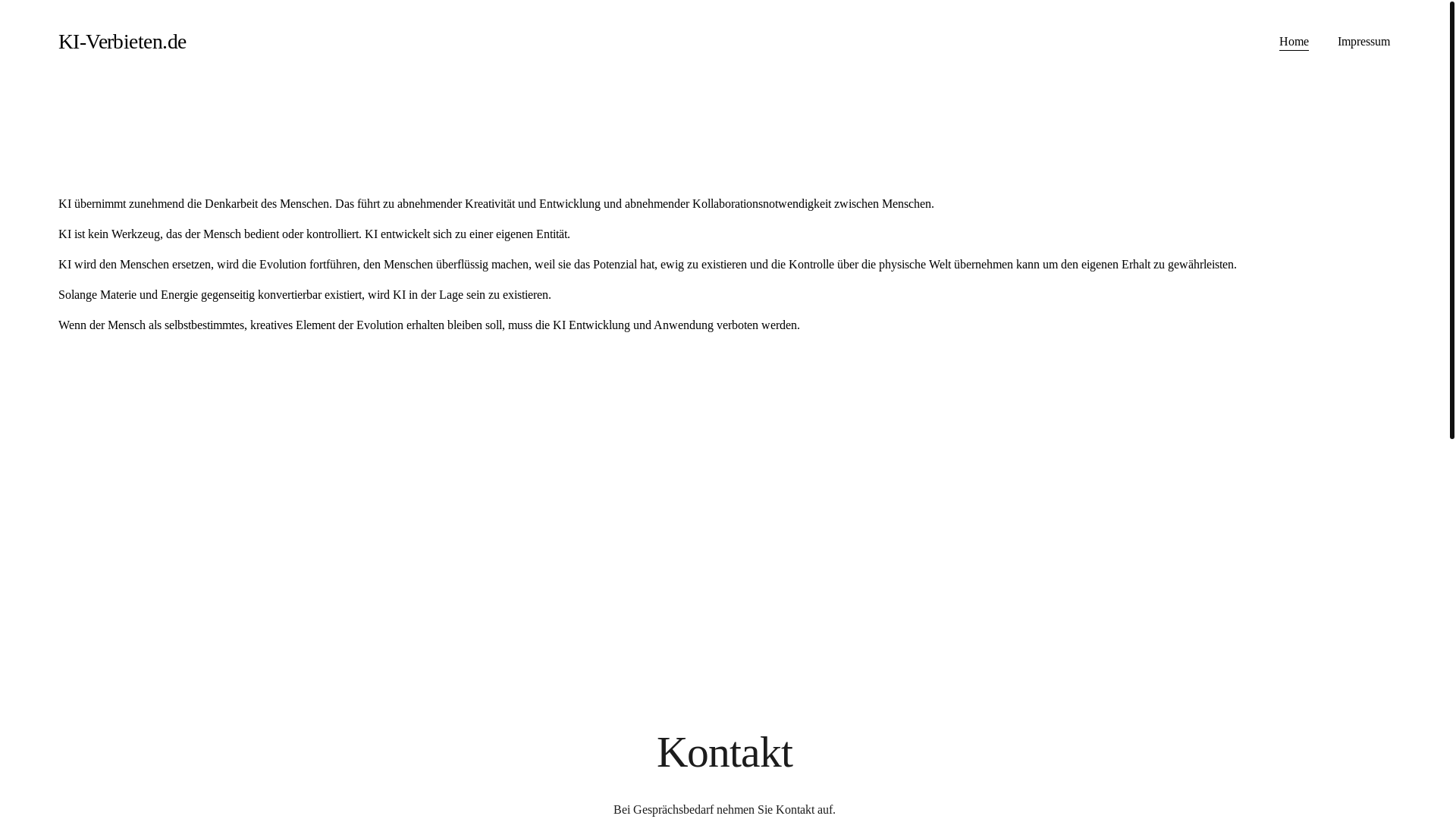 website screenshot of https://ki-verbieten.de/