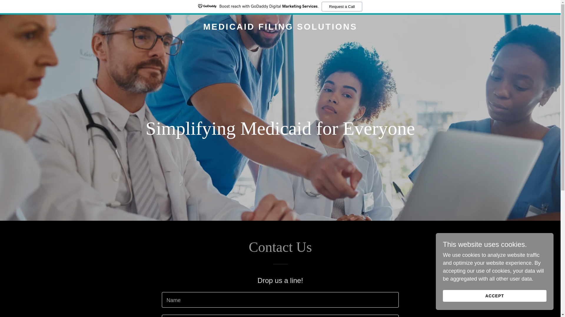 website screenshot of https://medicaidfs.com/