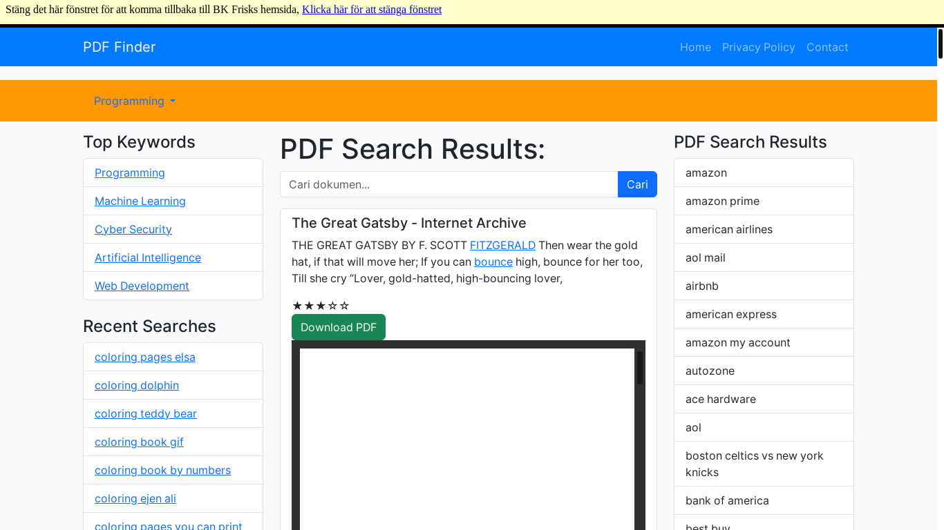 website screenshot of http://bkfrisk.se/external.php?url=//newpdf.gudangmoovies21.com%2F