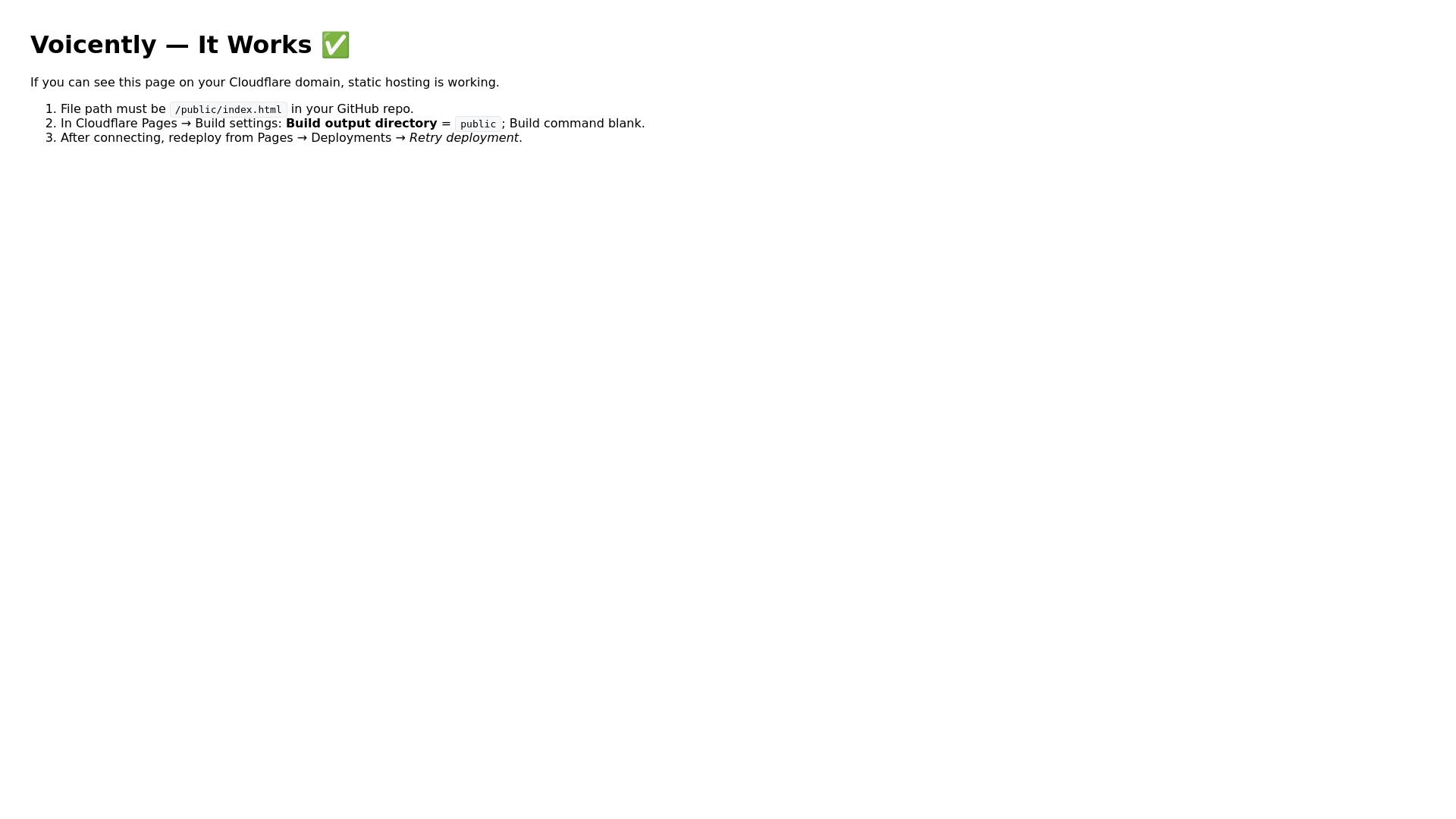 website screenshot of https://voicently-ai.pages.dev/