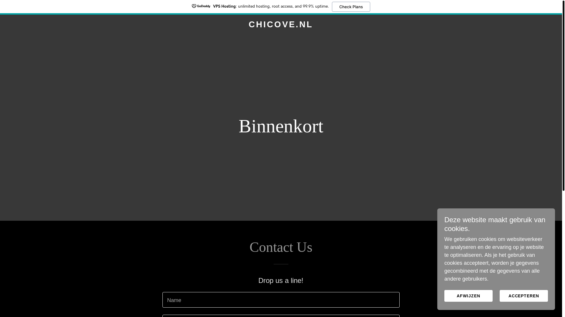 website screenshot of https://chicove.nl/