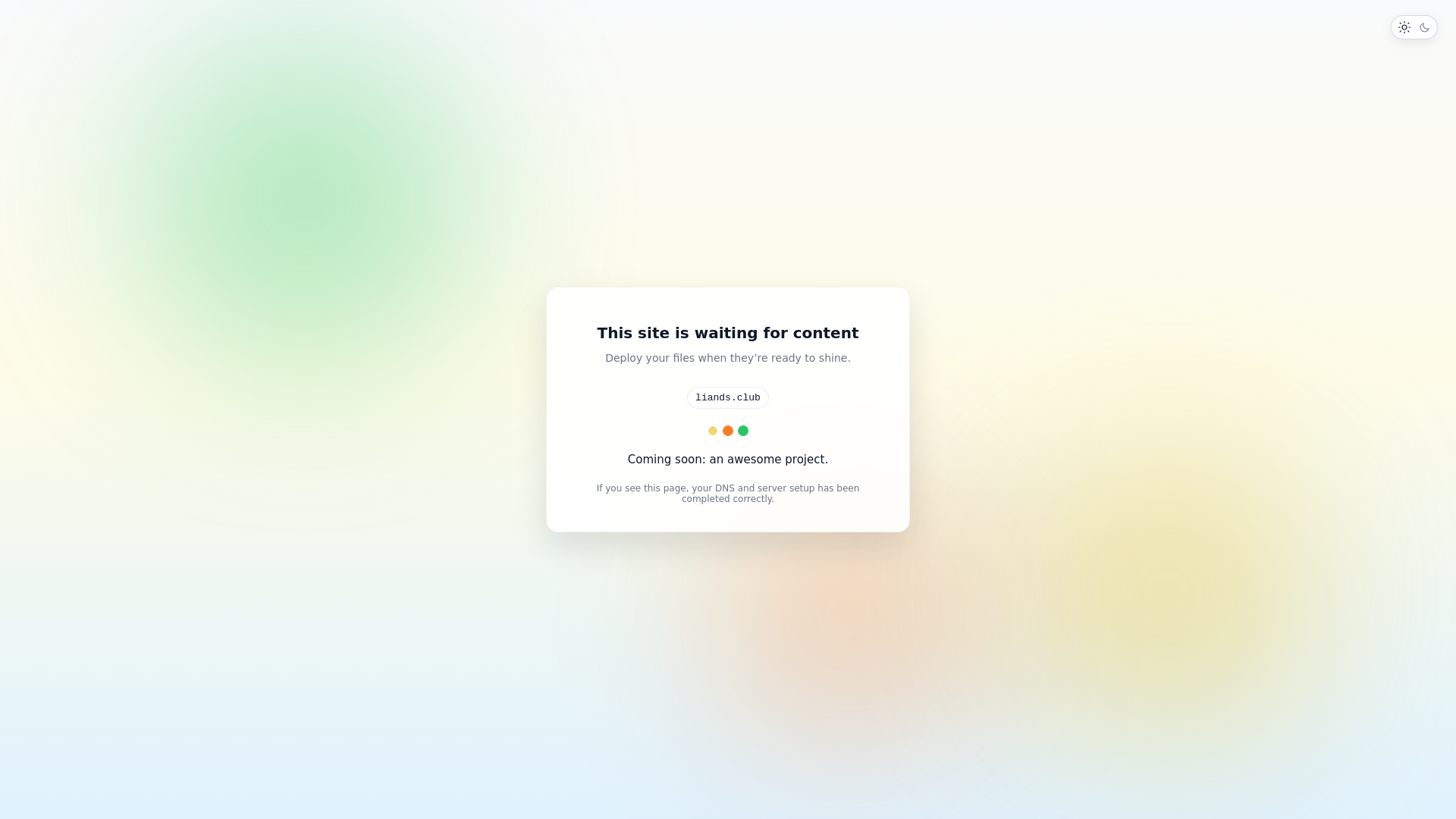 website screenshot of https://liands.club/