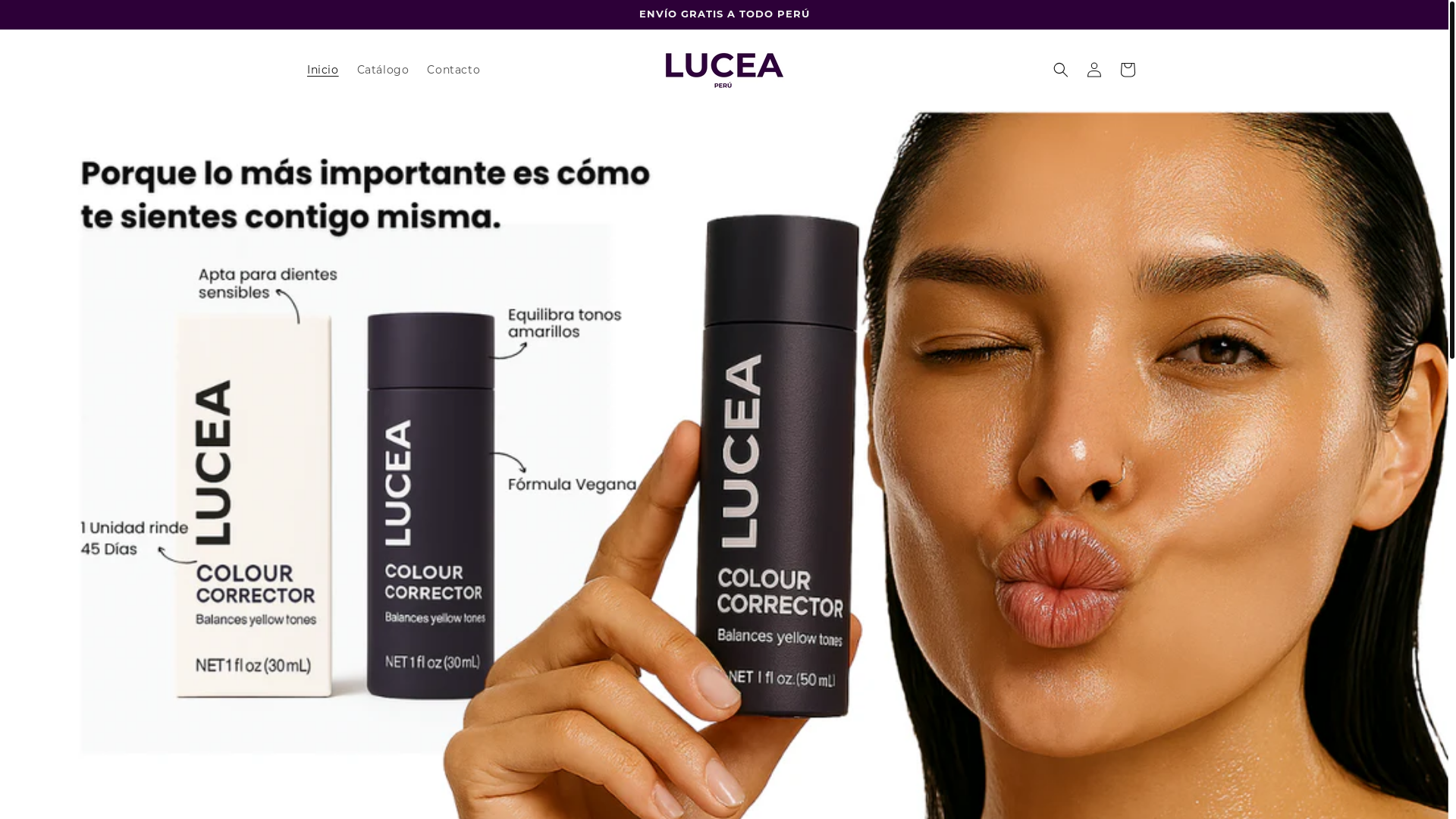 website screenshot of https://luceabeauty.com/