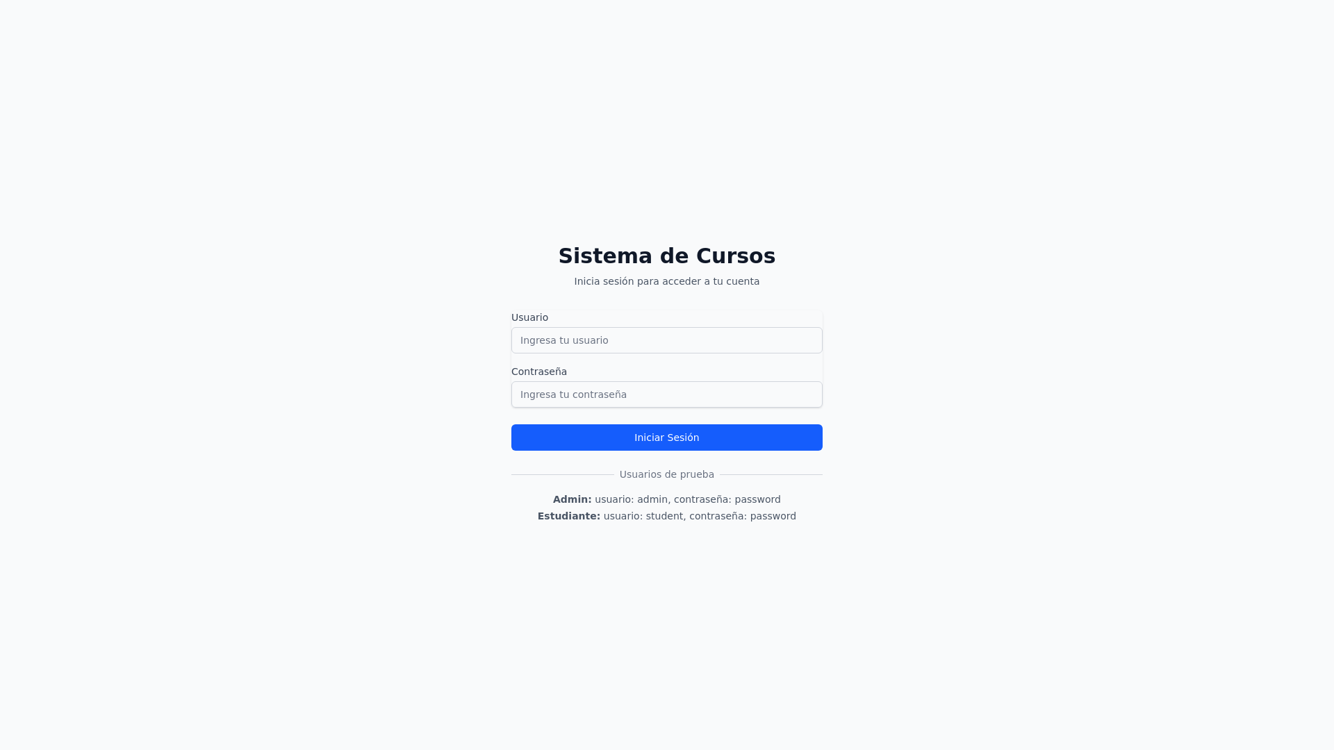 website screenshot of https://sistema-cursos.pages.dev/
