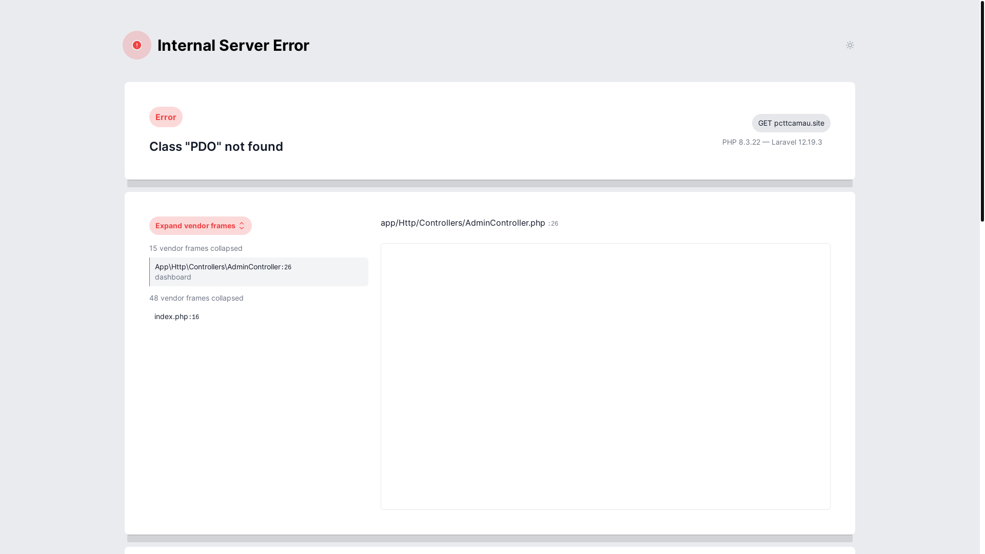 website screenshot of https://pcttcamau.site/