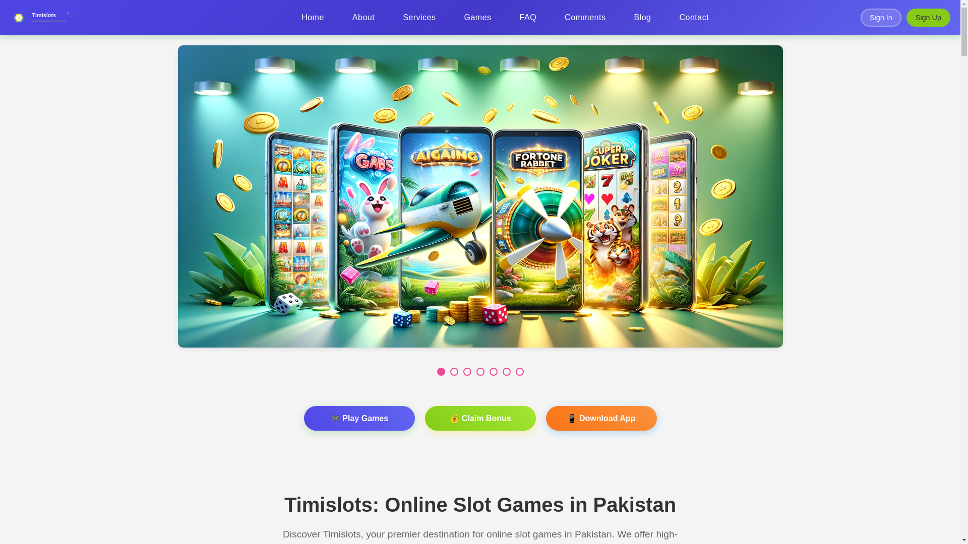 website screenshot of https://timislotso.com/