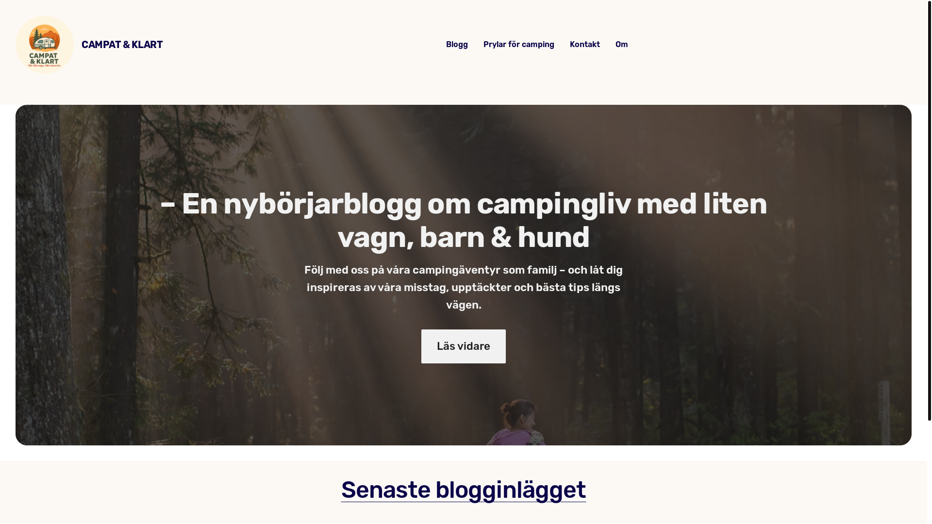 website screenshot of https://campatochklart.se/