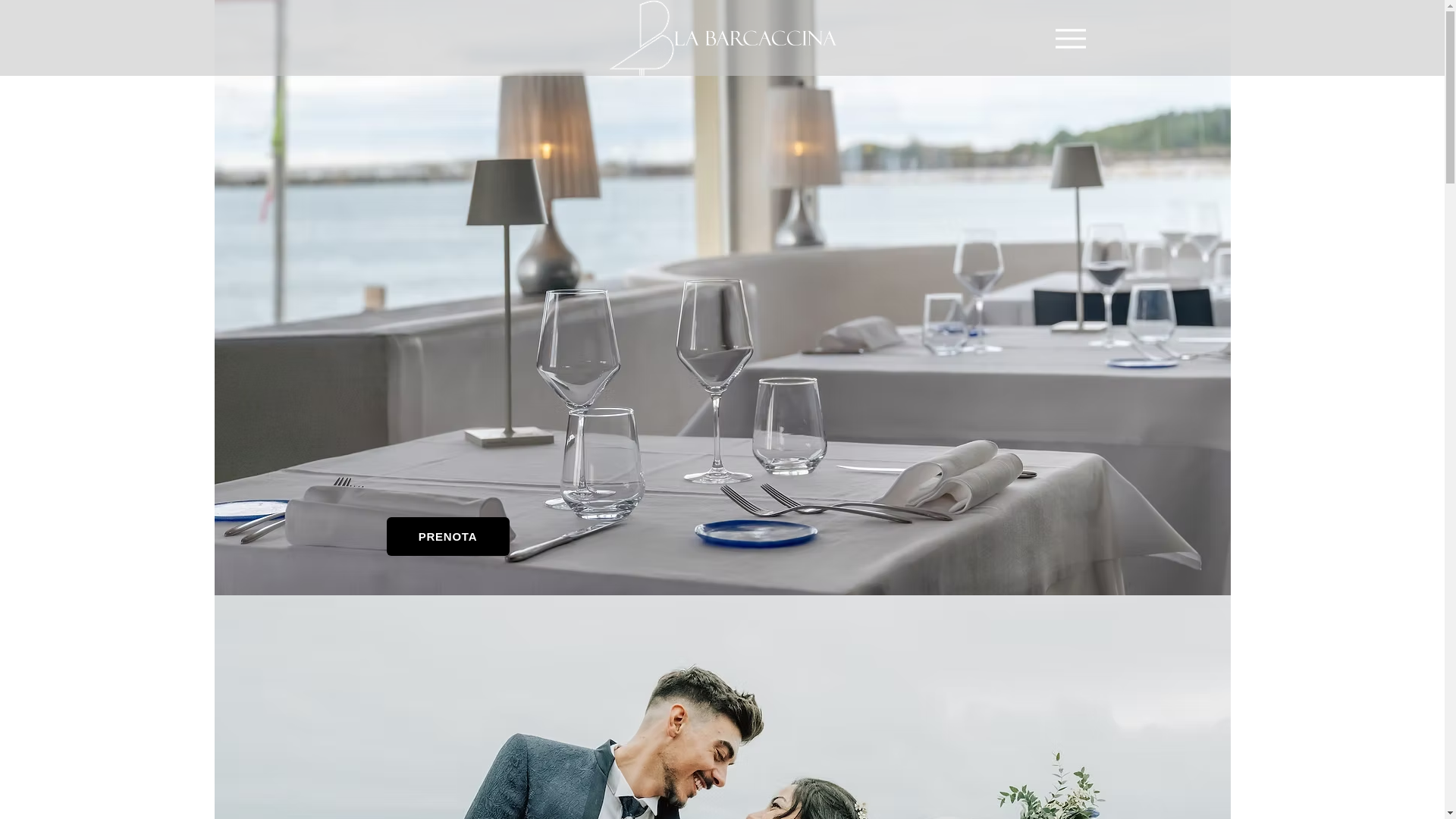 website screenshot of https://labarcaccinaristorante.it/