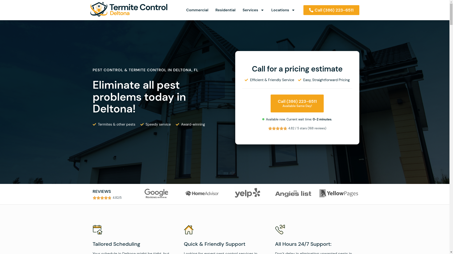 website screenshot of https://deltonatermite.com/