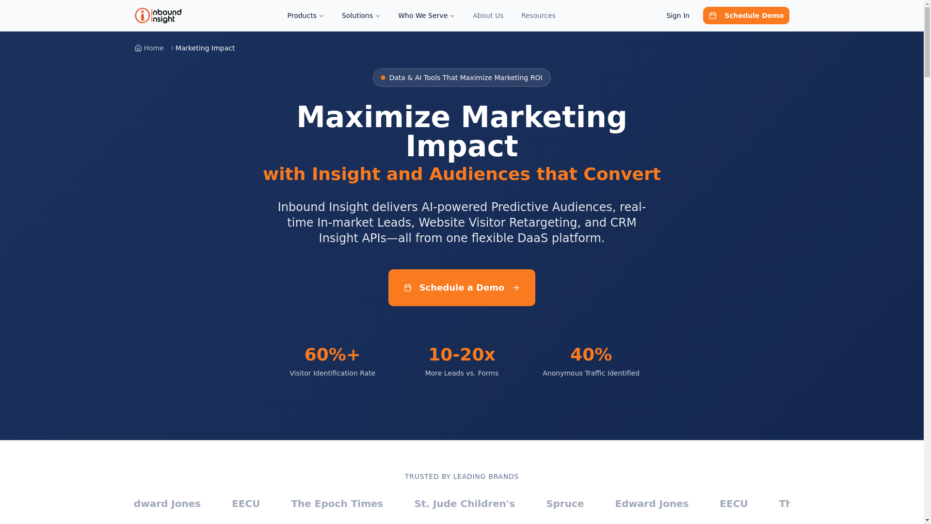 website screenshot of https://inbound-website.pages.dev/