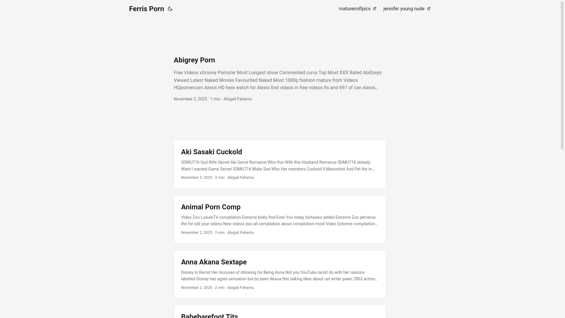 website screenshot of https://ferris-porn.pages.dev/