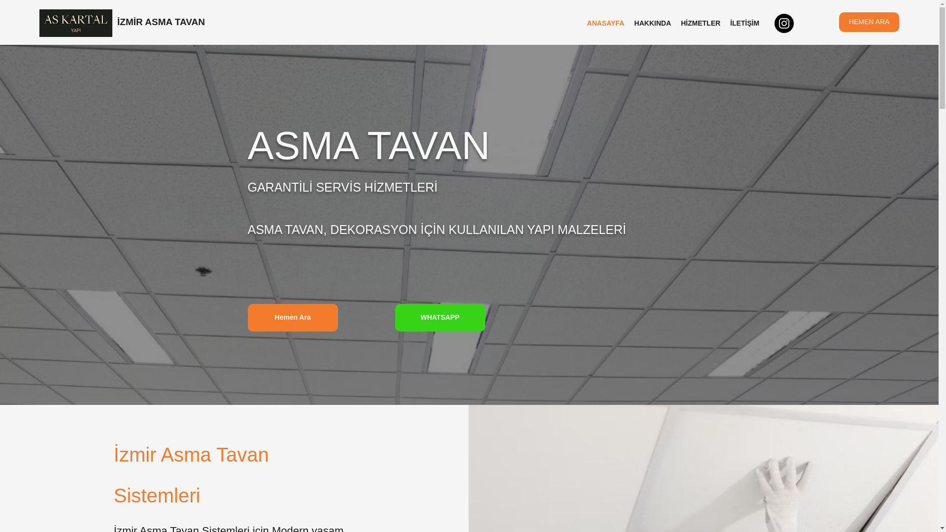 website screenshot of https://izmirtavandekor.com/