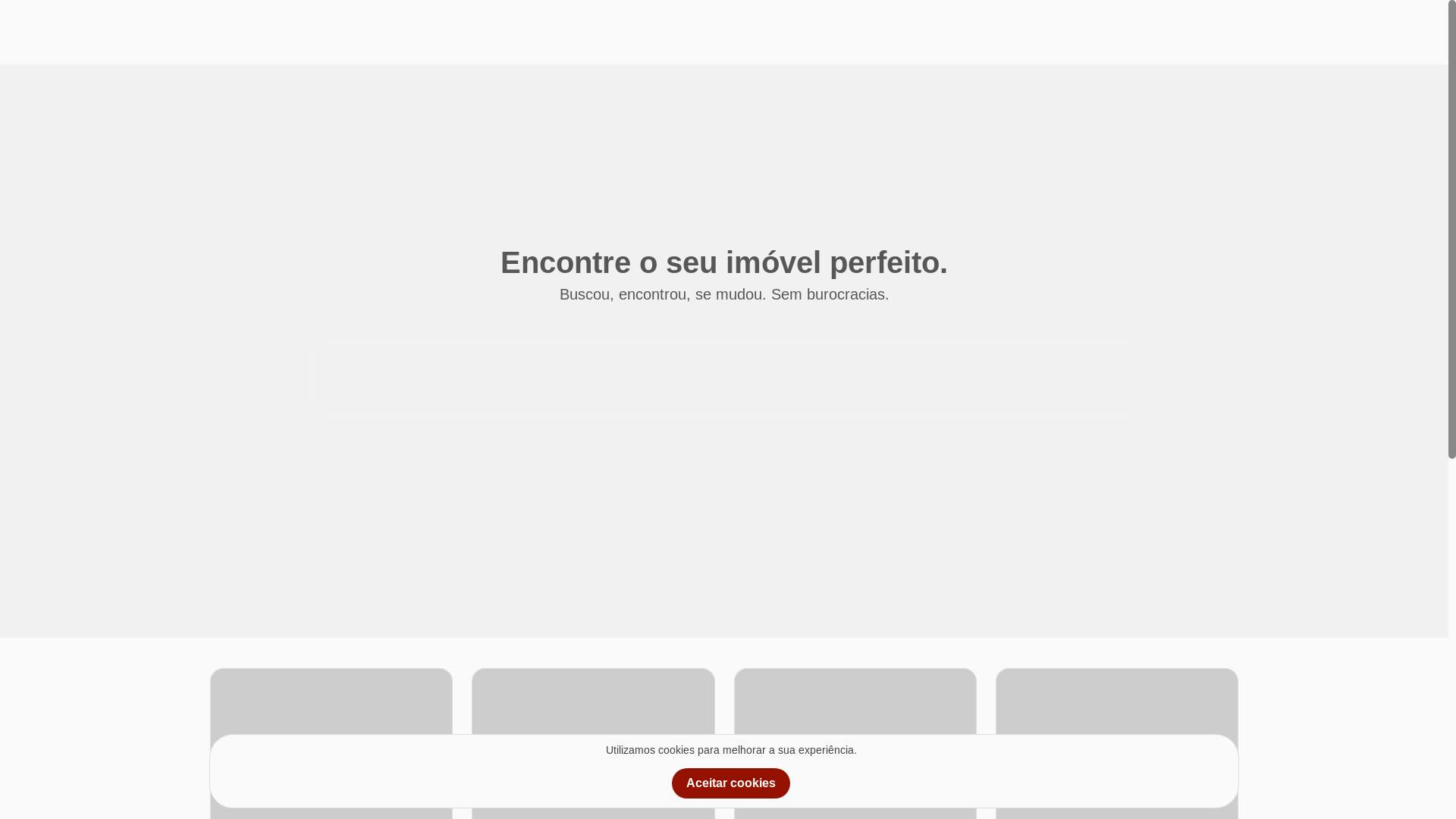 website screenshot of https://americanoimobiliaria.com.br/