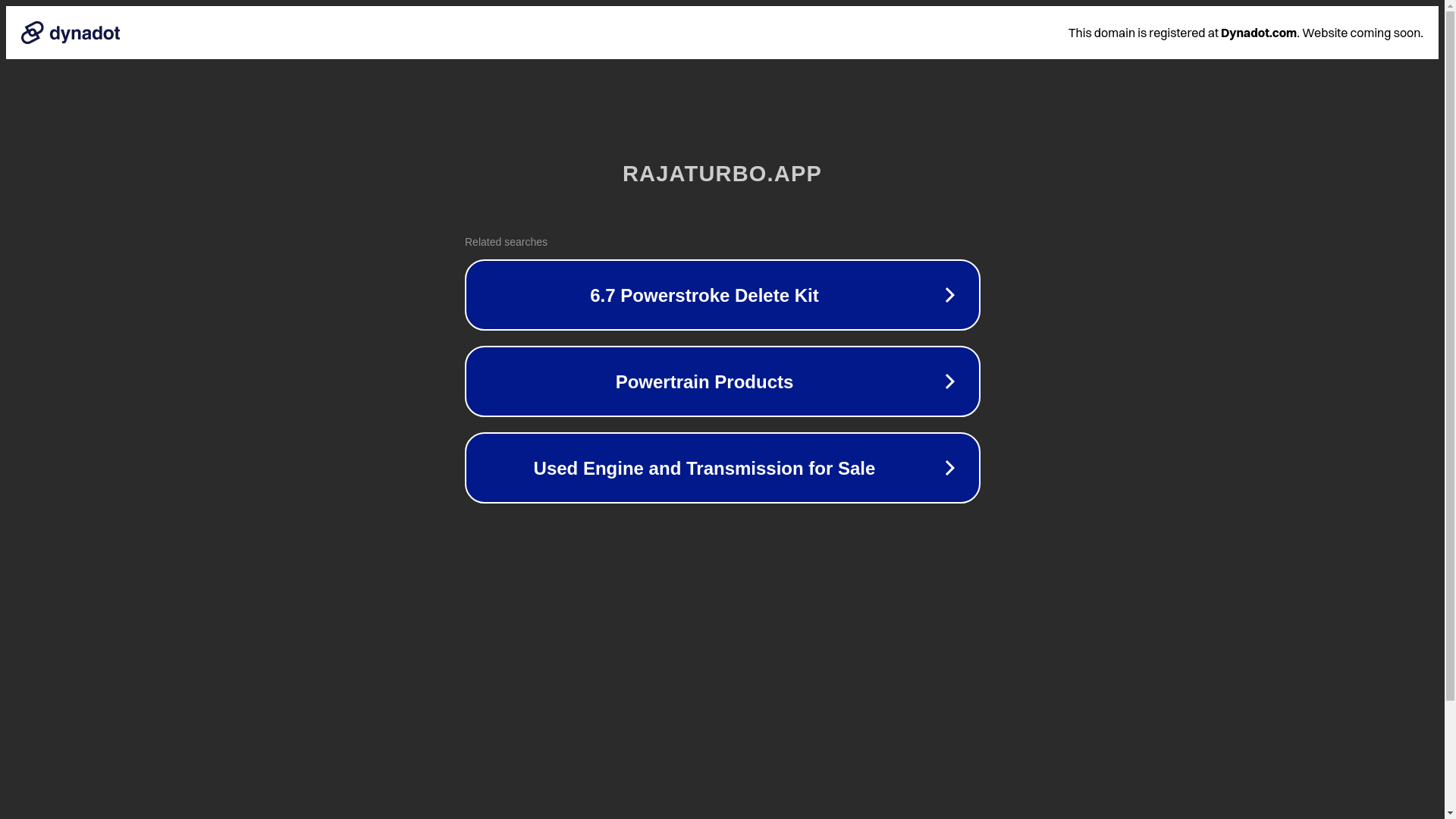website screenshot of https://rajaturbo.app/