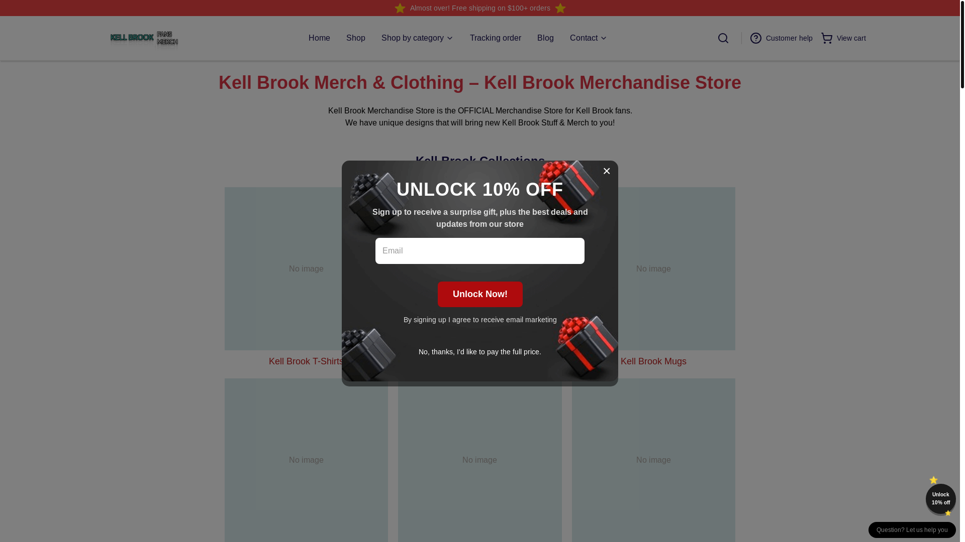 website screenshot of https://kellbrook.shop/