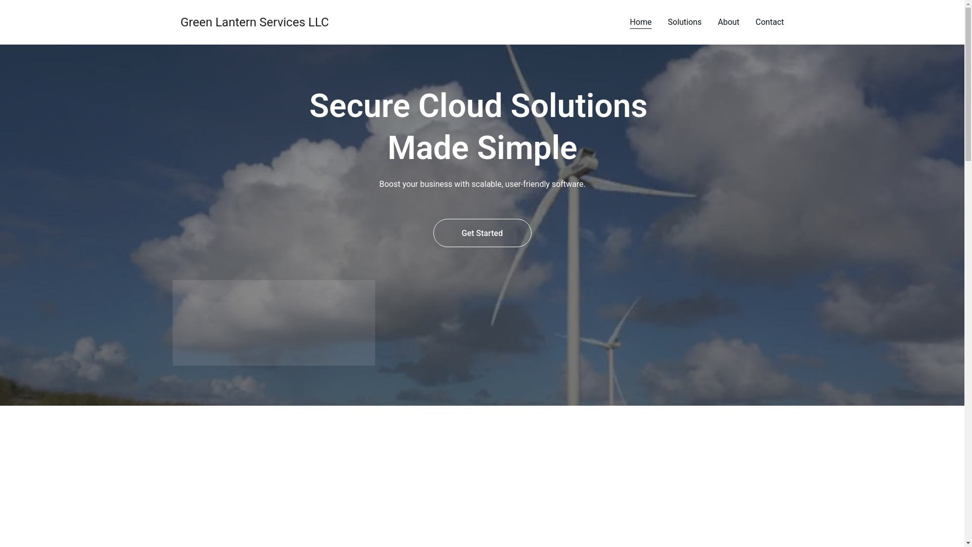 website screenshot of https://greenlanternservices.site/