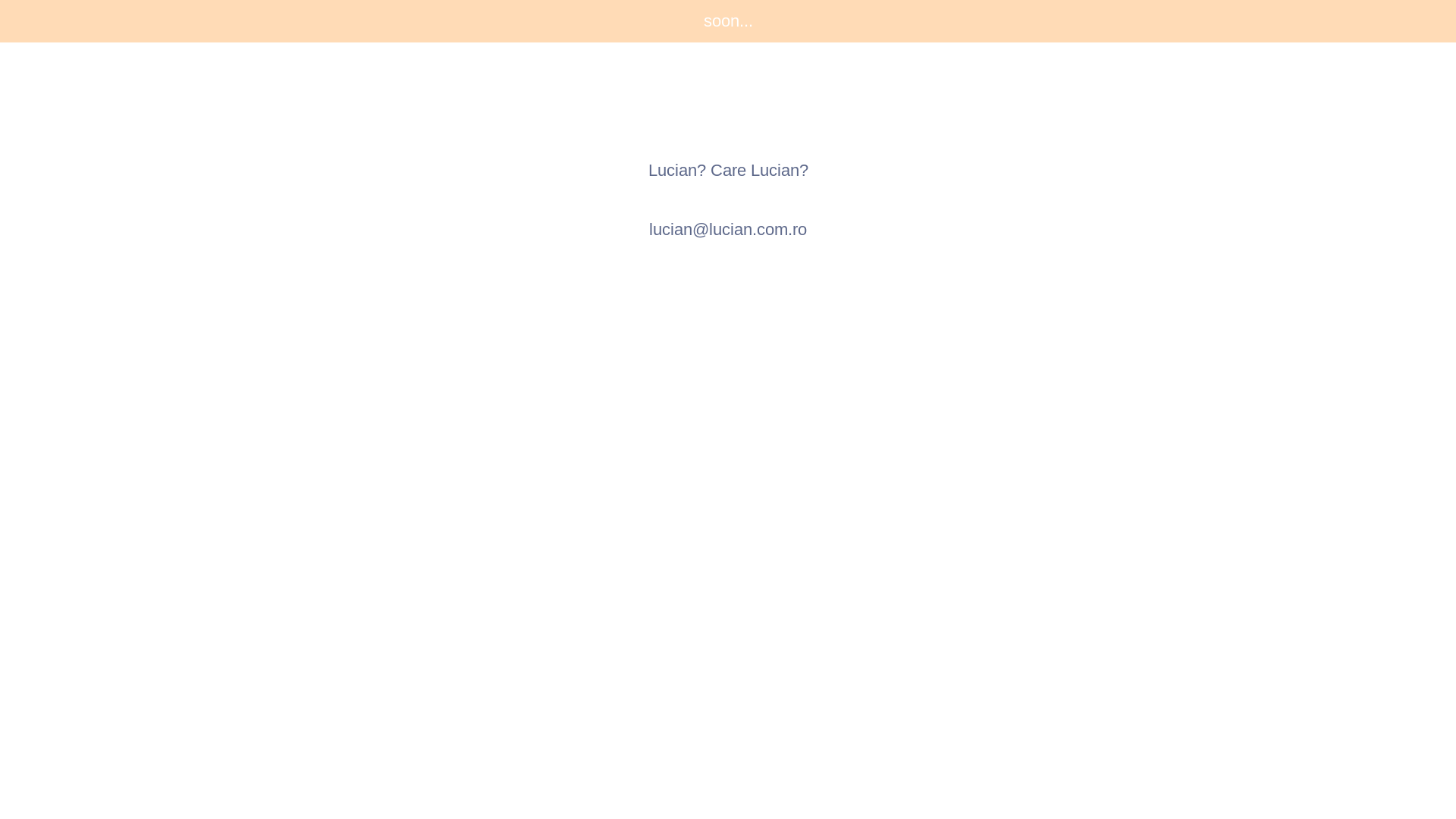 website screenshot of https://lucian.com.ro/