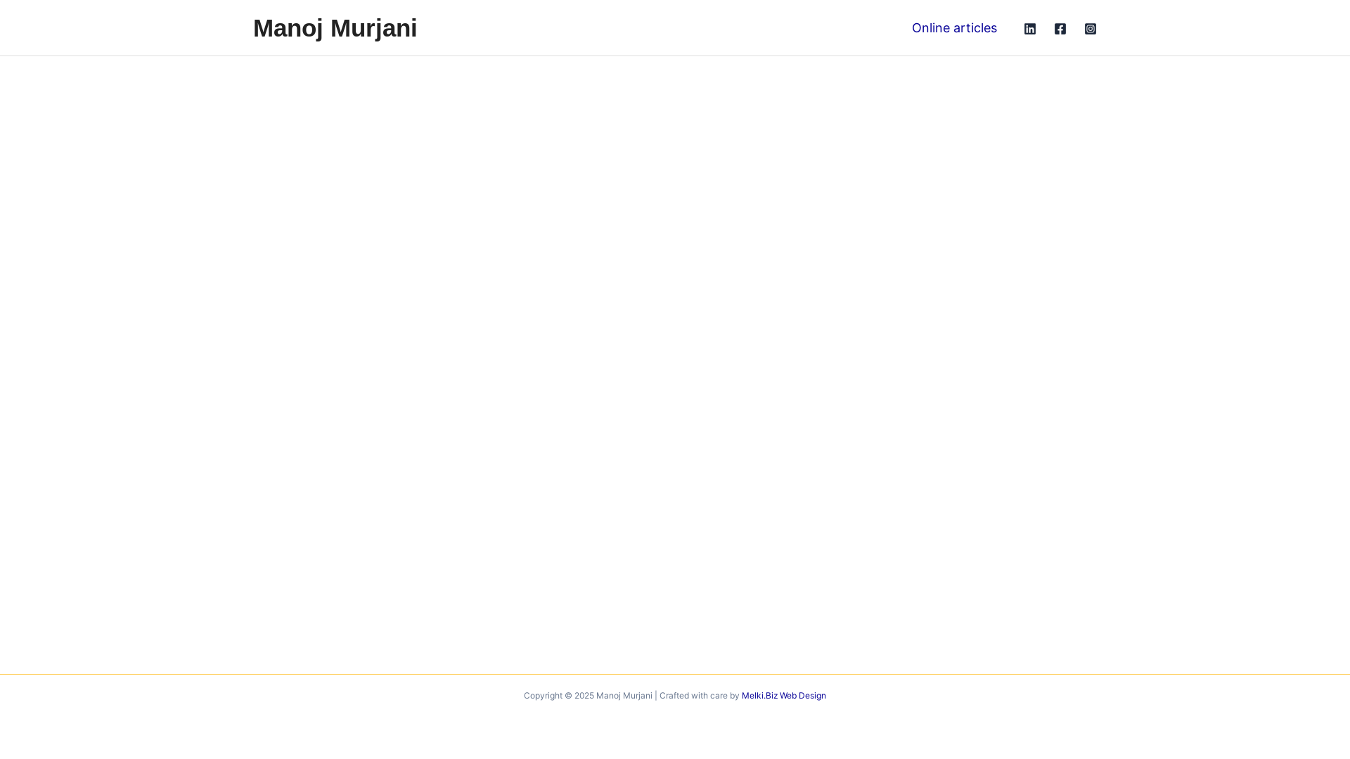 website screenshot of https://manojmurjani.com/