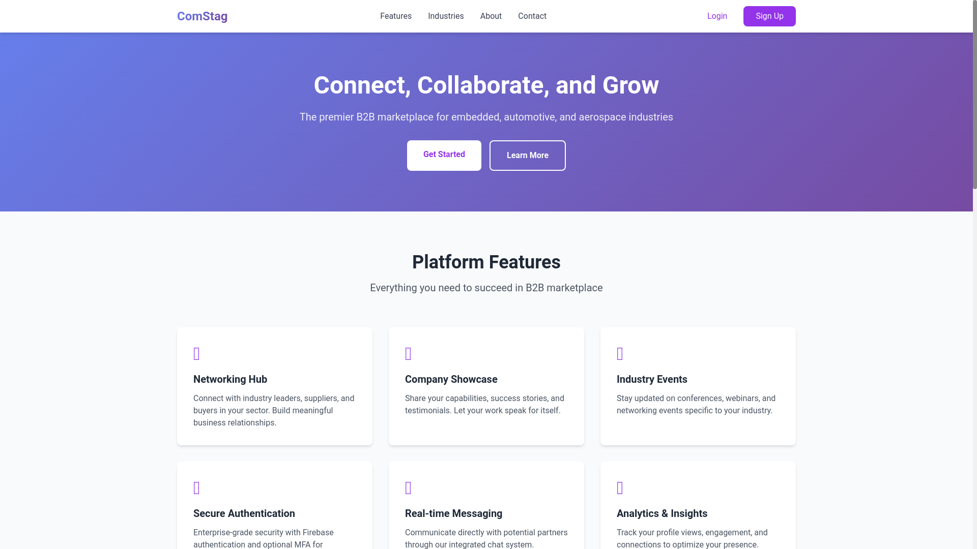 website screenshot of https://comstag.pages.dev/