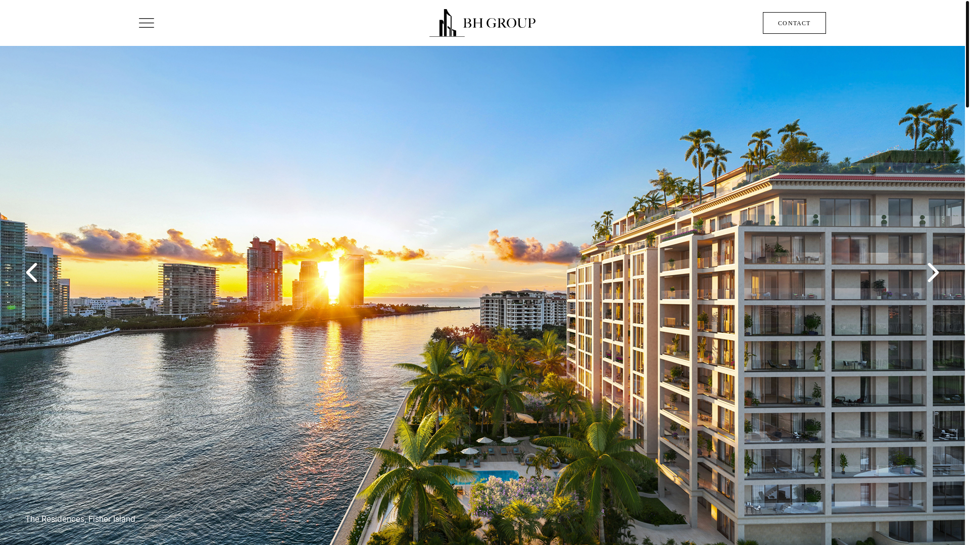 website screenshot of https://bhgroupmiami.com/