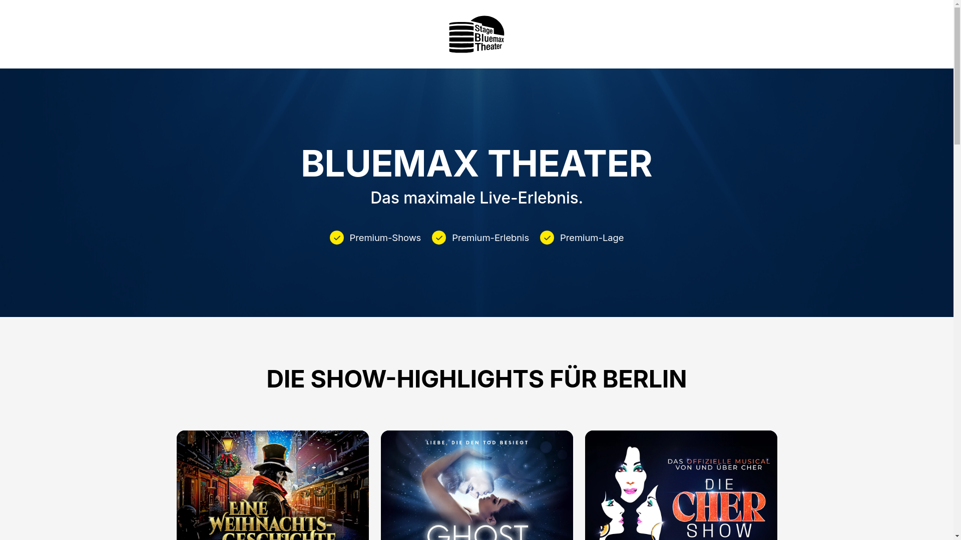website screenshot of https://web3-bluemax-theater.pages.dev/