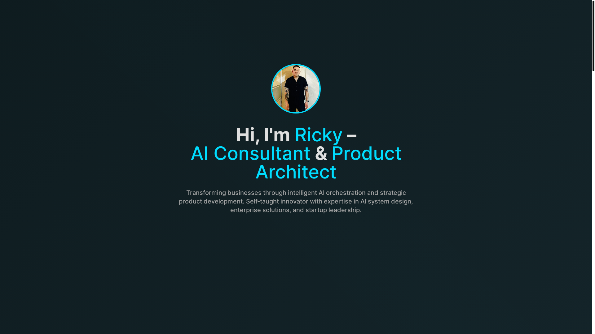 website screenshot of https://rickyanhnguyen.com/