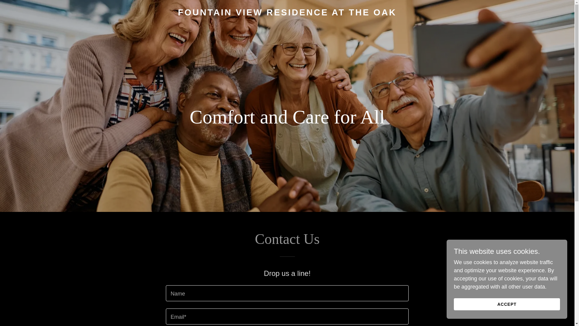 website screenshot of https://fountainviewresidence.com/